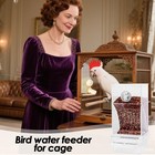 Pet Bird Water Feeder Adapter Parrots Cage Drinker Parrots Bird Water Feeder