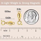 Strong Magnetic Necklace Clasps And Closures  18k Gold And Silver Plated Jewelry