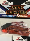 Lot Of 3 Z-man Chatterbait Jack Hammer  1 2oz Lures Fire Craw Color Nips