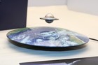 2024 Chad Levitating Ufo 20g  999 Silver Antiqued Coin Earth Display Limited Ed 