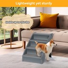 Pet Stairs Foldable Nonslip Dog Steps With 4-step Design Dog Ladder For High Bed