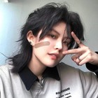 Unisex Japanese Style Wolf Cut Mullet Wig Fluffy Layered Neutral Daily Full Wigs
