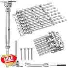 Blika 10pr 1 8  Cable Railing Swage Toggle Turnbuckle Kit T316 Ss
