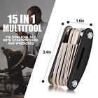16 In 1 Bike Repair Tool Kit Portable Folding Bicycle Multitool Hex Key Wrench
