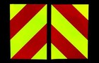 Magnetic Chevrons Reflective   Fluorescent Stripes 30cmx20cm