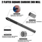 10pcs 90 Degree 2 Flute 1 8  X 1-1 2  Solid Carbide Chamfer Mills - Altin Coated