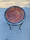 Antique Uhl Industrial Angle Iron Metal Wood Seat Drafting Bar Machinist Stool