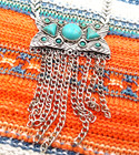Turquoise Treasures  silver Tone  18  Necklace  Lever-back Earrings  Bracelet