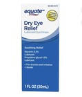 1 Equate Dry Eye Relief Lubricant Eye Drops Lg  1 Fl Oz Compare To Bausch   Lomb
