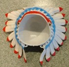 1975 Marx Johnny West Jwa Chief Cherokee Red White Blue Head Dress W tail  1