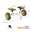 Bonnlo Kayak Cart 10-inch Kayak Wheels Canoe Trolley Cart With Adjustable Straps