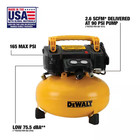 Dewalt Pancake Air Compressor  6 Gallon  165 Psi  dwfp55126 