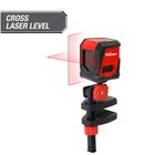 New 30-ft Cross Line Laser Level Red Beam Self-leveling Tools With Clamp