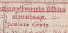 Pennsylvania Copper Mining Draft Mis Spelled Kewenaw Mi Sam Hill 0713 Michigan 