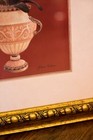 Vintage Ornate Gold Gilt Picture Frame With Floral Art  20x27 Inch 