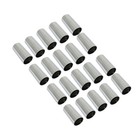 Lug Nut Covers Plastic 33mm 4-1 4  Screw-on Flat Top Cylinder Chrome Set Of 20