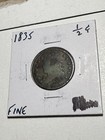 1835 Classic Head Half Cent 1 2c- F fine