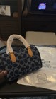 Coach Mini Rowan Signature Logo Satchel Top Handle Zip G Dust Bag