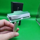      Razorock Satin Silver Hawk Single Edge Razor Premium Razo Rock Father s Day