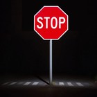 Reflective Octagon Stop Sign  Rust-proof  0 08  Aluminum   0 12  Plastic