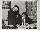Vtg 1960s Busy Professional Young Men Lot Of 4 Black White Photos Photographs