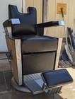 Antique 1959 Black Leather  Emil J  Paidar Barber Chair