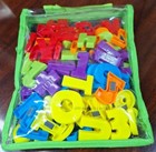 Magnetic Alphabet Letters Numbers Plastic Multicolor Fridge Learning  120 Pcs 