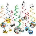 Party Town Birthday Party Decorations Centerpieces Hanging Swirls  roblox 