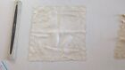 Vintage Wedding Bride Ivory Silk Lace Embroidered Handkerchief Hankie Lot   11