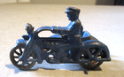 1930 s Hubley Cast Iron Cop Police Motorcycle W Sidecar- Antique Toy-4 