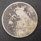 1876    Seated Liberty Silver Half Dollar grades F Ground Found  free Ship C6155