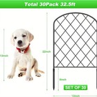 30 Pack Animal Barrier Fence Garden Fence Decor Metal Yard Edging Border 32 5ft