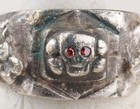 Skull Bones Ring War Period Ww2 Wwii Ww1 Wwi Battlefield Artifact Military Silve