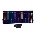 Chakra Tuning Fork Set For Healing  7 Chakra And 1 Soul Purpose Weighted Colorfu
