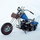 Collectible Metal Motorcycle Model Handcrafted Iron Art Motorbike Sculpture Toy