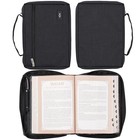 Extra Large Black Jesus Fish Bible Cover Durable Stylish Book Protection Bag