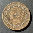 1859 Canada One 1 Cent Victoria Large Penny Coin