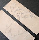 1950 s Saylors Lake Somethin Smith Red Heads Saylorsburg Pa 2 Autographs