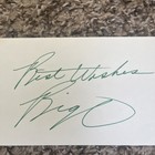 Oscar Robertson Autographed Signed 3x5 Index Card Basketball Hall Of Fame