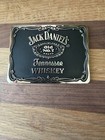 Jack Daniels Tennesee Whiskey Rectangle Pewter Belt Buckle Limited Edition Rare