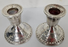 Pair Of Vintage Weighted Sterling Candlesticks Duchin Creations Excellent Cond