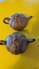 Vintage Clay Chinese Teapot With Branches   Blossoms