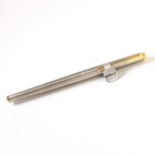 Parker 180 Flighter Silver Gold Gt Fountain Pen Dual Needle Nib Unused Japan