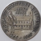 1969 18g  999 Silver Medallic Art Co New Hampshire Bicen Gideon Reed Medal