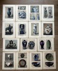 Vtg 1921 Chinese Ceramics Ming Dynasty Vase Albert Moranc   Colored Prints Lot