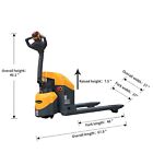Apollolift Electric Pallet Jack Truck-3300lb Full Powered 48 x27  Fork 7 5  Lift