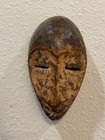 Vtg Handmade Hand Carved Solid Wood African Tribal Folk Art Mask Wall Hanging 5   