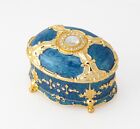 The Phantom Of The Opera Blue Tin Alloy Vintage  Music Box    Masquerade