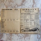 1953 Chicago Cubs Program Scorecard Vs Philadelphia Phillies Baseball Mlb Rare 