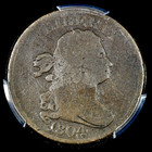 1804 Draped Bust Half Cent     Pcgs Good Detail     1 2c Coin Crosslet 4    trusted   